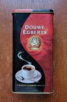 Douwe Egberts fémdoboz pléh tároló kávés doboz