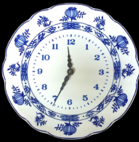 Hagymamintás német porcelán tányér óra