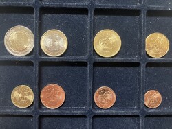 Bulgária 1 cent- 2 euro sor 2026 UNC a legújabb 8 db euro érme