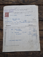Riviera pipere Rt számla