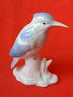 Ritka, szép festésű ROSENTHAL harkály / jégmadár porcelán figura
