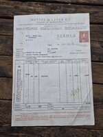 Hutter és Lever Rt számla