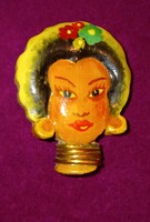 Régi, jelzett fa bross- különlegesség