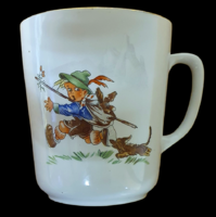 Ritka Zsolnay gyermek bögre