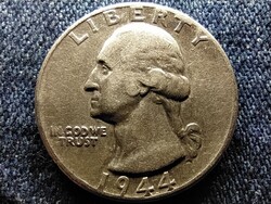 USA Washington silver quarter dollar .900 ezüst 0.25 Dollár 1944
