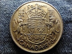 Kanada VI. György .800 ezüst 50 Cent 1950