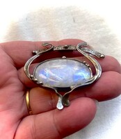Szivárványholdkő  medál egyedi darab