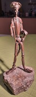 Antik groteszk Don Quijote bronz szobor - figura