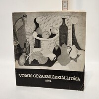 B. Haulisch Lenke: Vörös Géza emlékkiállítása 1961 katalógus (3704)