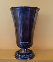 Alsó-Ausztria tartomány, kézigránát dobó versenyének ezüst nagy kehely tiszteletdíja 1933! RITKA!