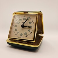 Diehl német mechanikus utazó ébresztőóra – tokban, vintage