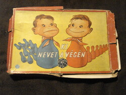 Ki nevet a végén antik társasjáték, kb. 1950-es évekből /hiányos!/