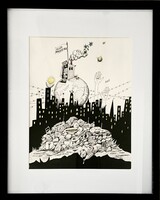 Kelemen Pál (1942-1999): társadalom kritika, tusrajz