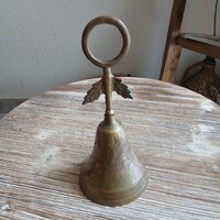 Szép régi réz csengő (16x7 cm)