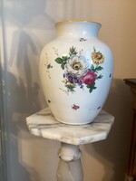 Antik nagyméretű   ILMENAU Gráf Heinnenberg porcelán váza .