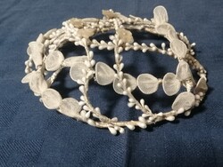 Régi viaszvirágos menyasszonyi tüll fejdísz