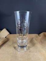 Antik 1 vh Háborús nagy üveg pohár katonákkal (1914)