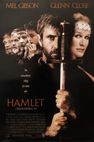 Hamlet, USA kiadású filmplakát,moziplakát, Mel Gibson, Glenn Close