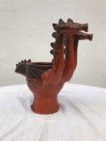 Ritka Som János kerámia sárkány !