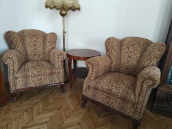 Neobarokk oroszlánlábas fotel (2 db)