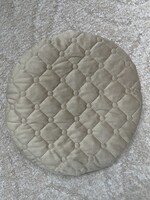 Új, kerek székpárnahuzat, barna