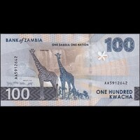 Zambia 100 Kwacha 2024 P-W65 UNC