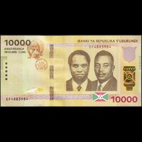 Burundi 10000 Francs 2018 P-54 UNC