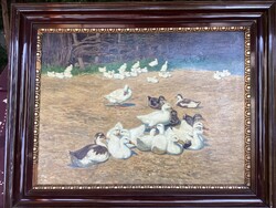 ERDŐSSY BÉLA  ( 1871 - 1928 ) - Kacsák ( nagyméret ) .