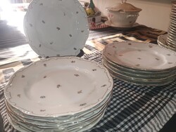 Zsolnay lapos mély tányérok!16 db