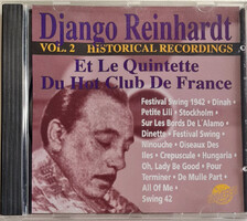Django Reinhardt, Historical recordings Vol 2 zenei CD