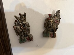 Kínai keleti faragás szobor 2db