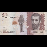 Kolumbia 5000 Pesos 2020 P-459 UNC