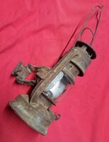 Ritka Veterán Kerékpár Régi  Bicikli Petróleum Lámpa