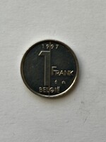 Belgium, belga 1 frank érme, 1997