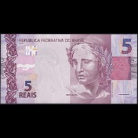 Brazília 5 Reais 2010-2020 P-253f UNC