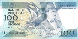 100 escudo escudos 1988 Portugália UNC