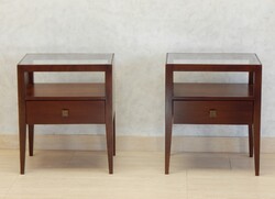 Art Deco éjjeliszekrény üveglapos [ J - 03 ]
