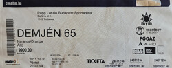 Demjén 65 concert ticket, Papp László Arena, 2011