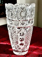 Gyönyörű Bohemia kristály váza