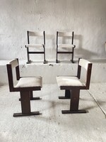 Poul H. Poulsen Gangsø Møbler Dán Modern étkezőszék szett (4db)