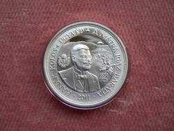 EZÜST TISZTELET AZ ELŐD., MÉE. GYÖNGYÖS, 2011. HANÁK KOLOS EMLÉKÉREM (33,3 g, 0,925) NAGYON RITKA