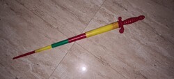 Retro műanyag játék kard a 40-50-es évekből  Extra ritka!!!