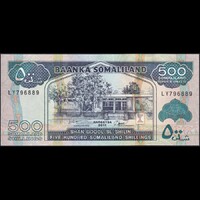 Szomáliföld 500 Shilin / 500 Shillings 2011 P-6h UNC