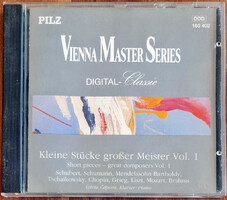 Vienna Master Series, Kleine Stucke Grober Meister, Vol. 1 zenei CD, 1990