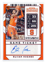 Elijah Hughes RC Aláírt Panini Contenders 2020-2021 kosárlabda kártya