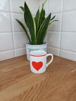 Kispesti Gránit retró szíves bögre Gránit Hungary nagyon szép szívecskés bögre