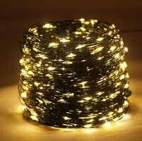 Vadonatúj 200 méter!! LED fényfüzér - kültéri - távirányítós - vízálló - 8 üzemmód