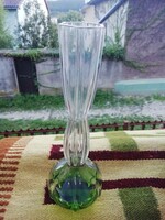 Art deco üveg váza 25cm magas ritka szépségek kerülnek ma fel az oldalra