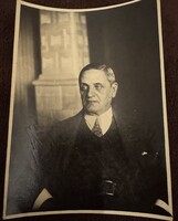 DEBRECEN 1927 – WERLIN SÁNDOR (MÁV főellenőr) dedikált portréja