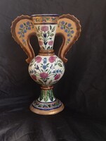 Antik 19 sz. majolika alhambra váza Fischer Zsolnay ?